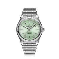 Reloj-señora-breitling-chronomat-36-acero-diamantes-esfera-verde-automatico - Ref A10380591L1A1 Chocron Joyeros 