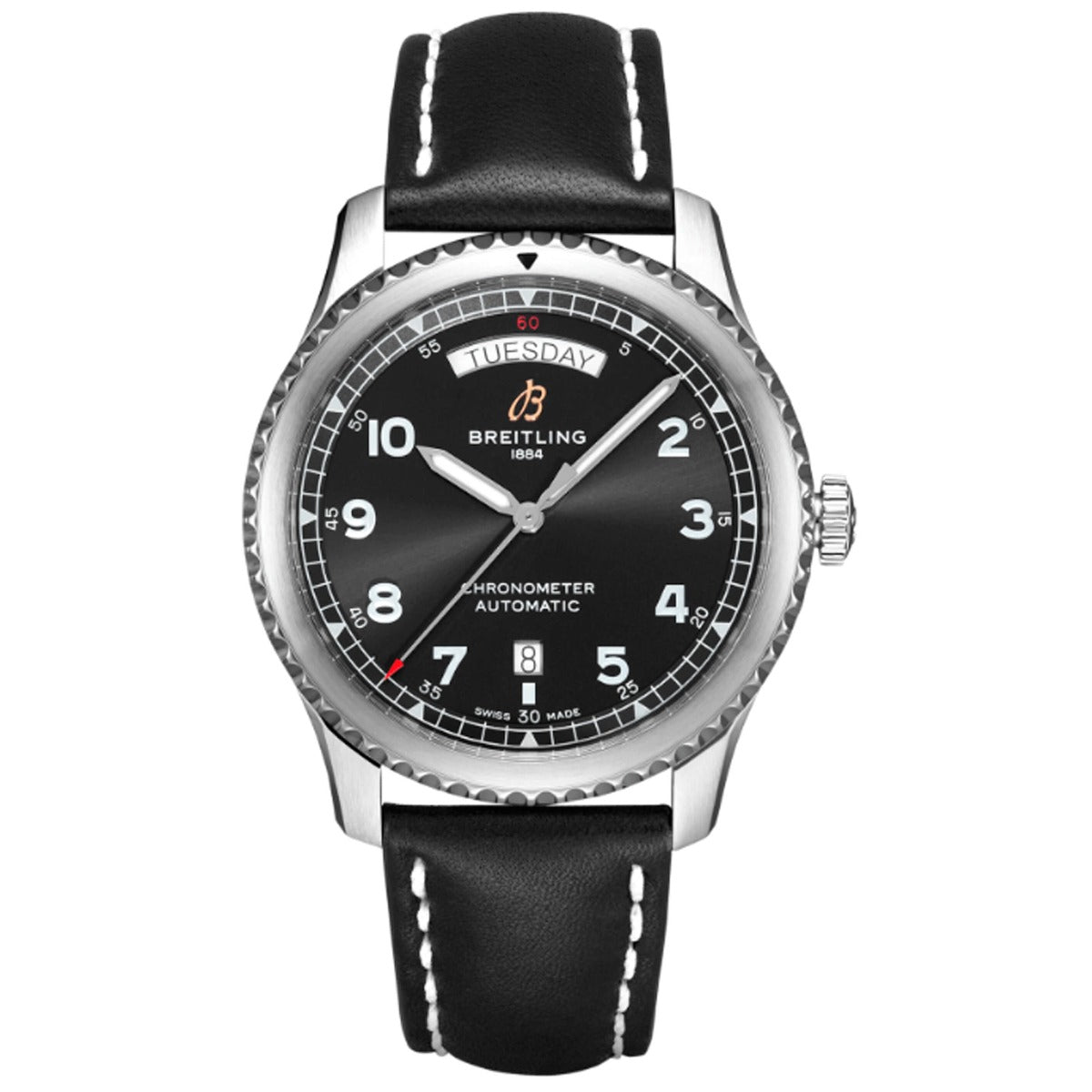 A45330101B1X1_reloj Breilting Aviator 8 day-date 41 negro_Chocrón Joyeros