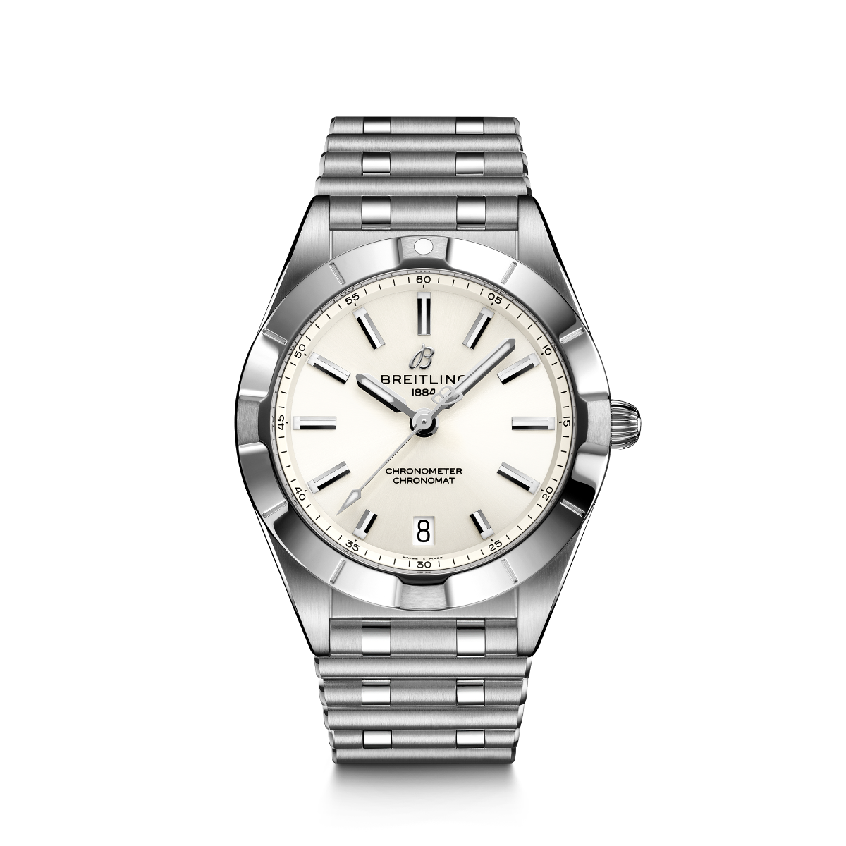 Reloj-señora-breitling-chronomat-32-acero-esfera-blanca-cuarzo - Ref A77310101A2A1 Chocron Joyeros