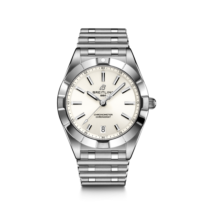 Reloj-señora-breitling-chronomat-32-acero-esfera-blanca-cuarzo - Ref A77310101A2A1 Chocron Joyeros