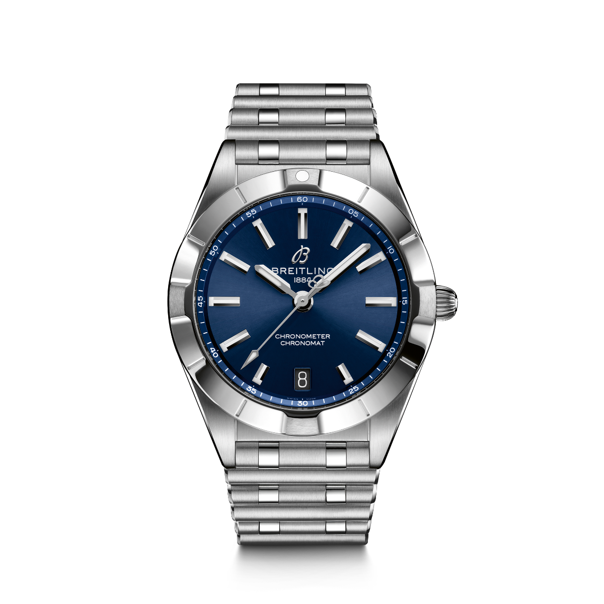 Reloj-señora-breitling-chronomat-32-acero-esfera-azul-cuarzo - Ref A77310101C1A1 Chocron Joyeros