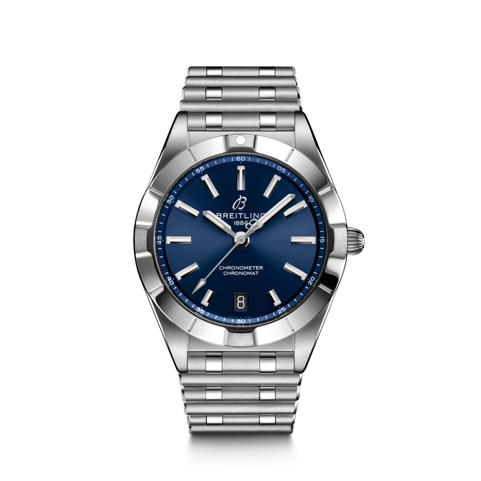 Reloj-señora-breitling-chronomat-32-acero-esfera-azul-cuarzo - Ref A77310101C1A1 Chocron Joyeros