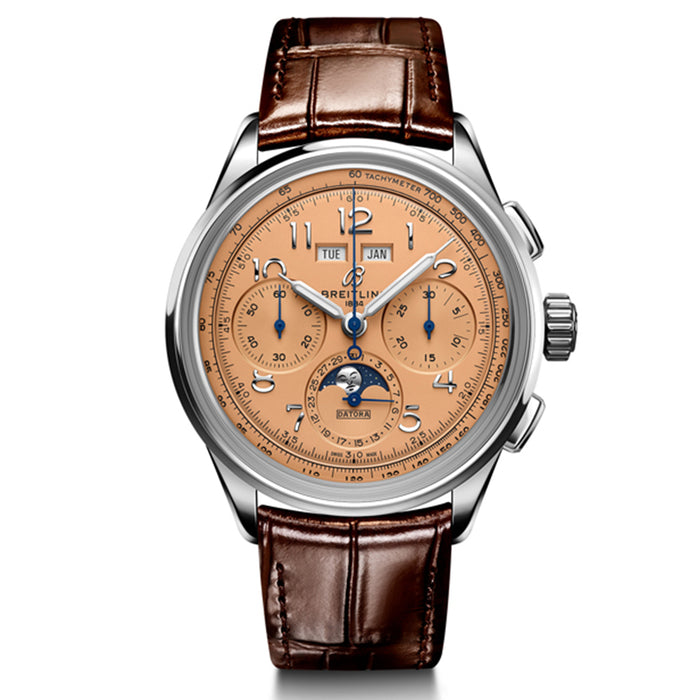 Reloj Hombre Breitling Premier B25 Datora 42 Acero Esfera Cobre_AB2510201K1P1_Chocrón Joyeros