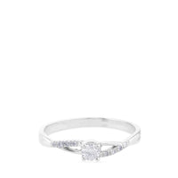15 quilates 4 garras pavé diamantes|Chocrón Joyeros