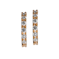 Aros-pequeños-oro-rosa-diamantes- Ref J5266PB