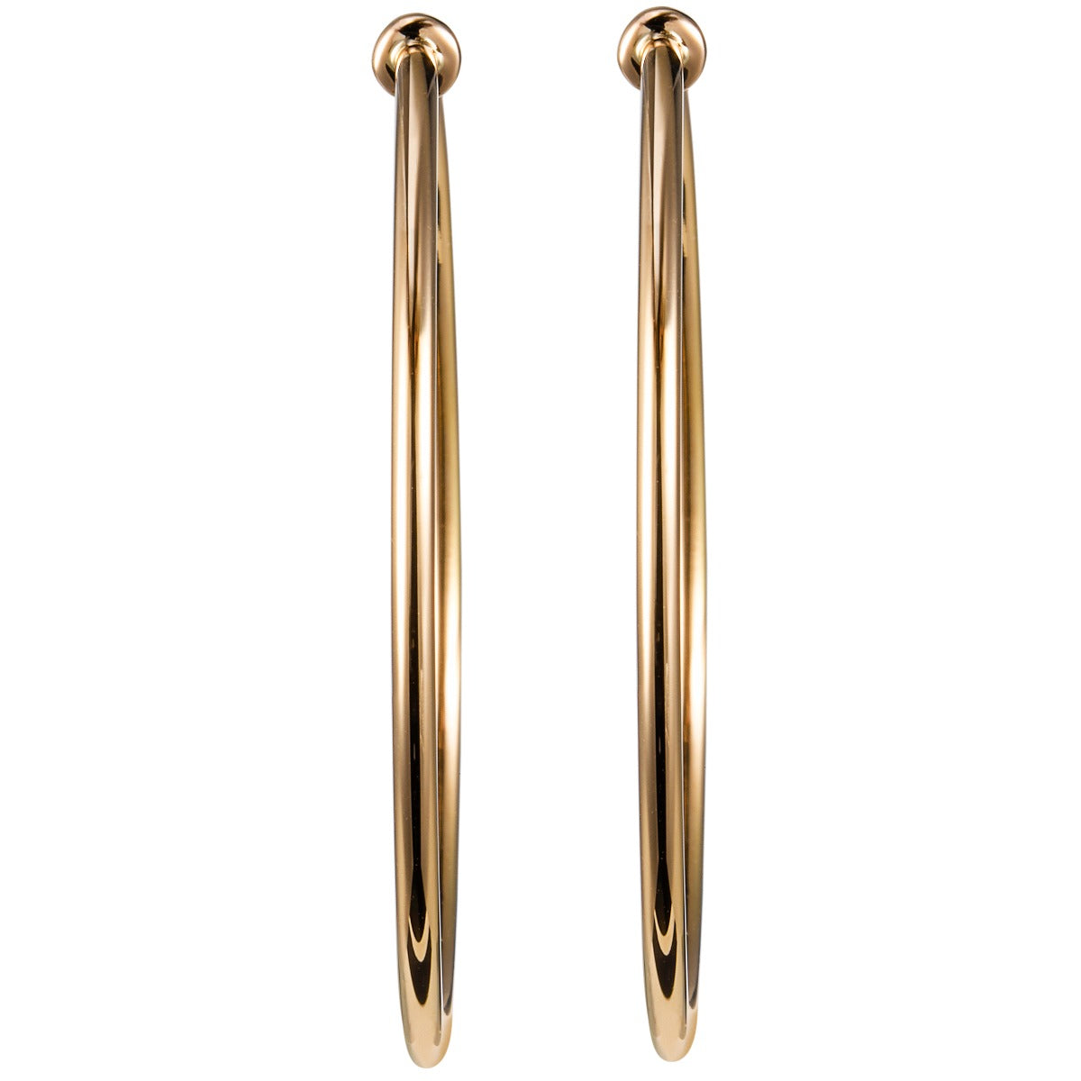 Pendientes-aros-grandes-oro-rosa - Ref J5758PO
