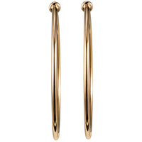 Pendientes-aros-grandes-oro-rosa - Ref J5758PO