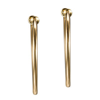 Pendientes-aros-medianos-oro-amarillo - Ref J5767PO