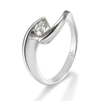 Anillo-compromiso-solitario-oro-blanco-diamantes |Ref J5010SB|Chocrón Joyeros