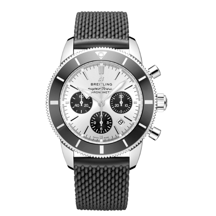 Breitling SUPEROCEAN HERITAGE B01 CHRONOGRAPH 44 esfera blanca caucho_AB0162121G1S1_Chocron