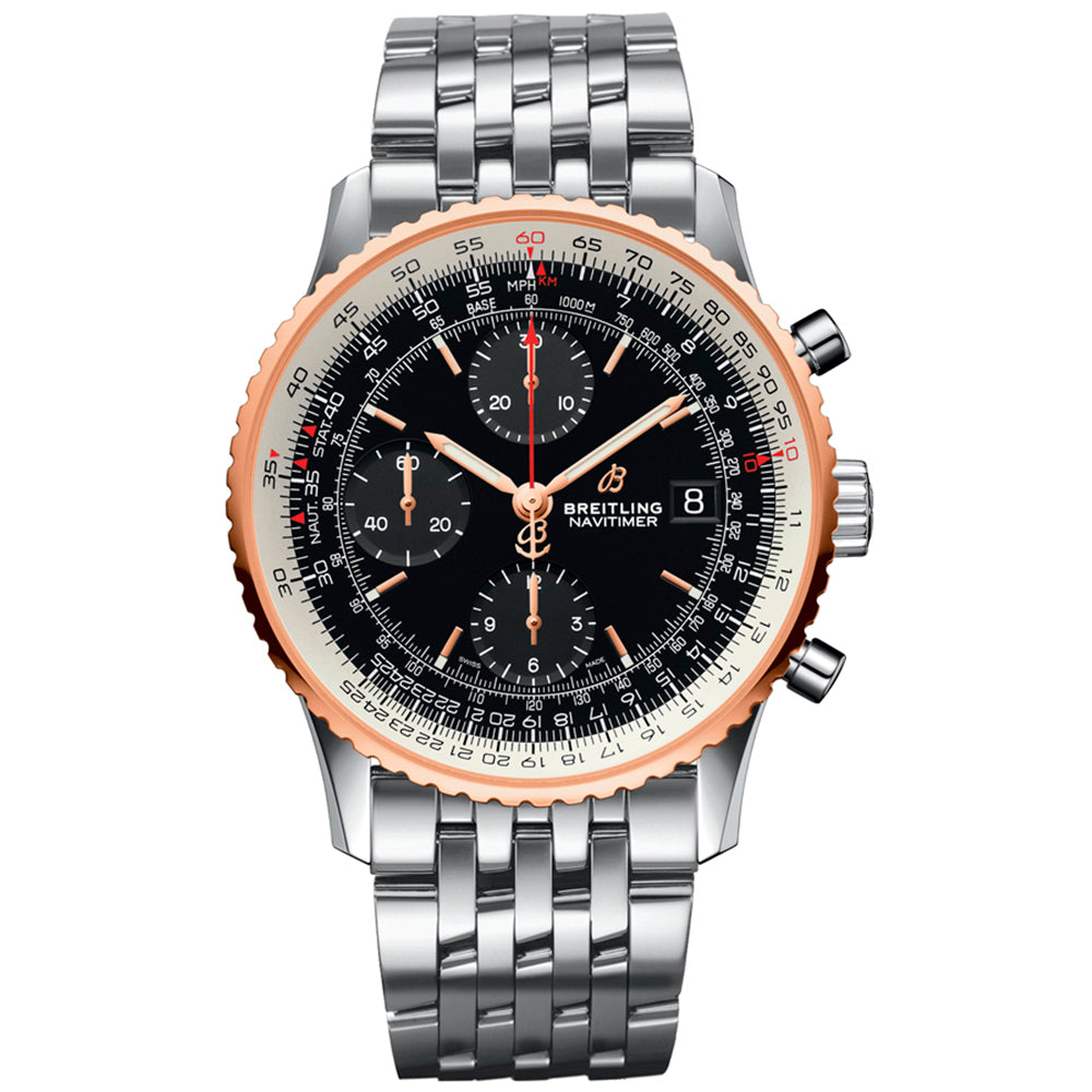 Breitling_Navitimer_1_chrono_41mm_bisel_oro_rojo_chocron_joyeros