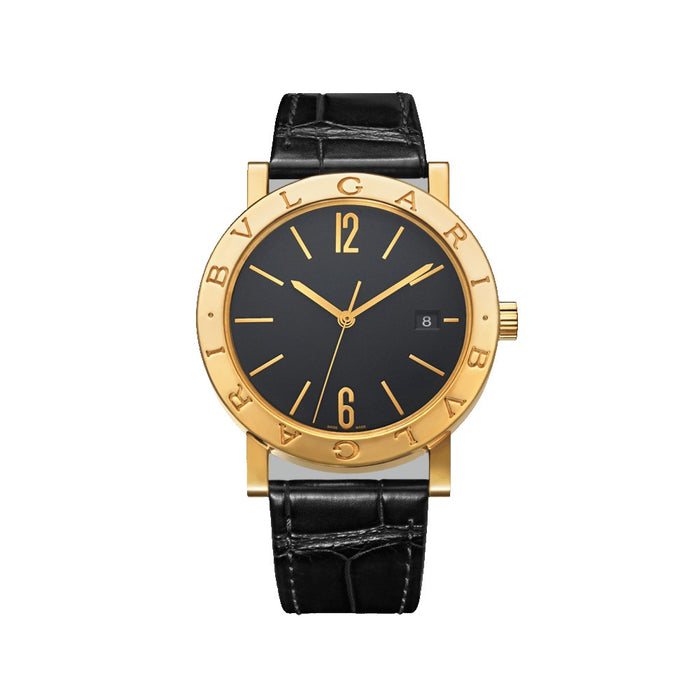 Bulgari Bulgari esfera negra con caja de oro 18qt 38mm