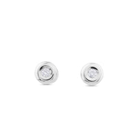 Pendiente-chatón-oro-blanco-diamante - Ref J4409TB