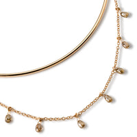 Choker_colgante_cadena_oro_rosa_diamantes_brown_talla_pera_vista_lateral_Ref_J5856CLB