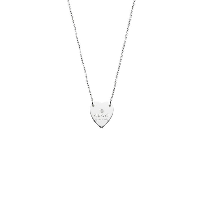 colgante-plata-gucci-corazon-trademark - Ref YBB223512001