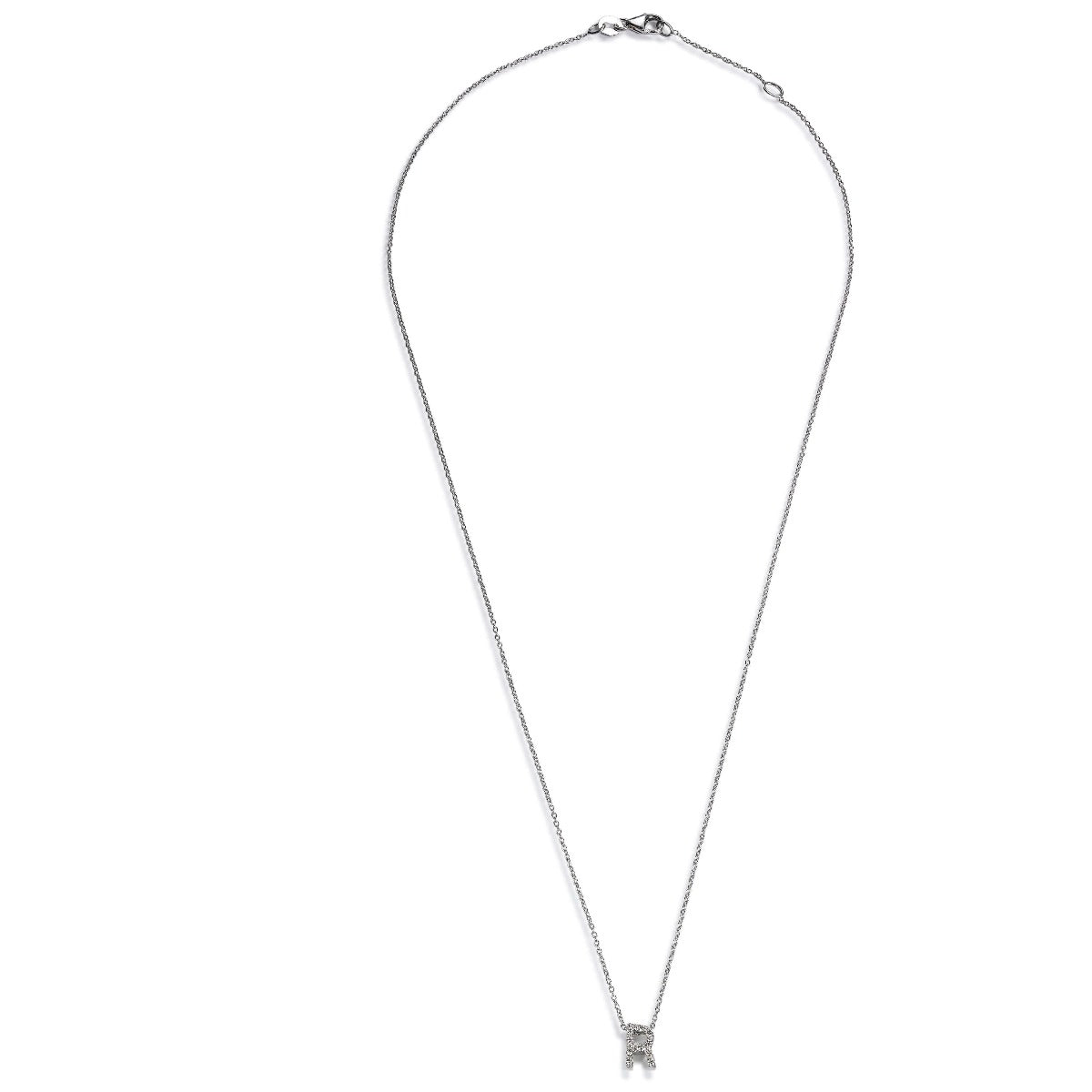 Colgante-inicial-letra-R-oro-blanco-diamantes - Ref J5515CLB