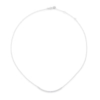 Colgante de oro blanco con línea de diamantes de 0,21 quilates