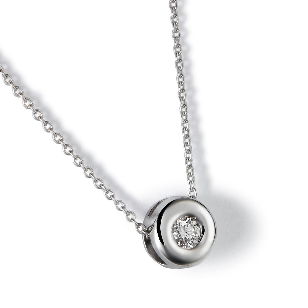 Colgante-oro-blanco-diamante-chaton - Ref J5111CLB_Chocrón Joyeros