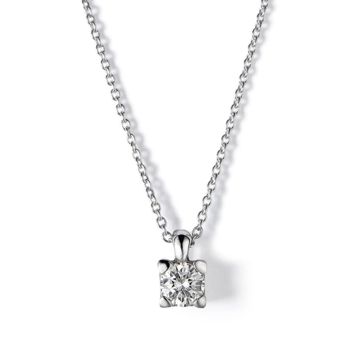 Colgante-oro-blanco-diamante-4-garras - Ref J5113CLB_Chocrón Joyeros