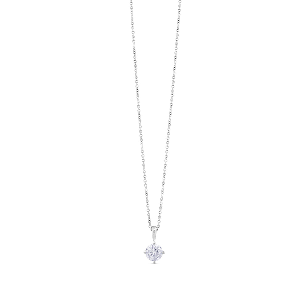 Colgante-oro-blanco-diamante-garras - Ref J4643CLB