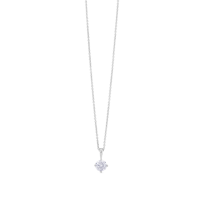 Colgante-oro-blanco-diamante-garras - Ref J4643CLB