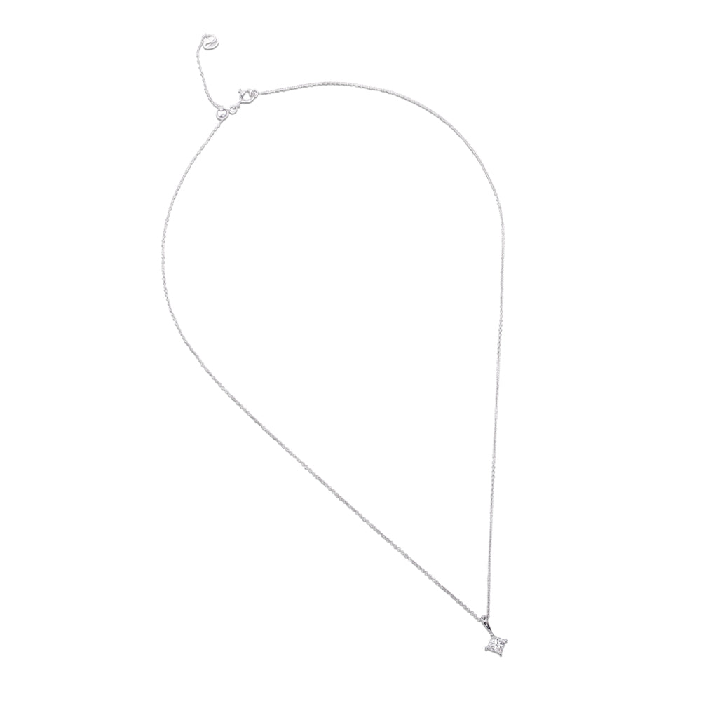 colgante-oro-blanco-diamante-princesa-rombo- Ref J4855CLB