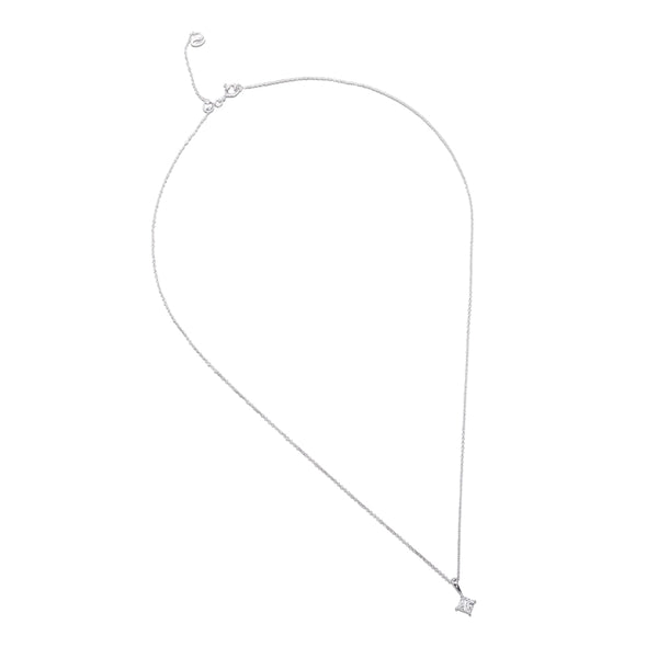 colgante-oro-blanco-diamante-princesa-rombo- Ref J4854CLB
