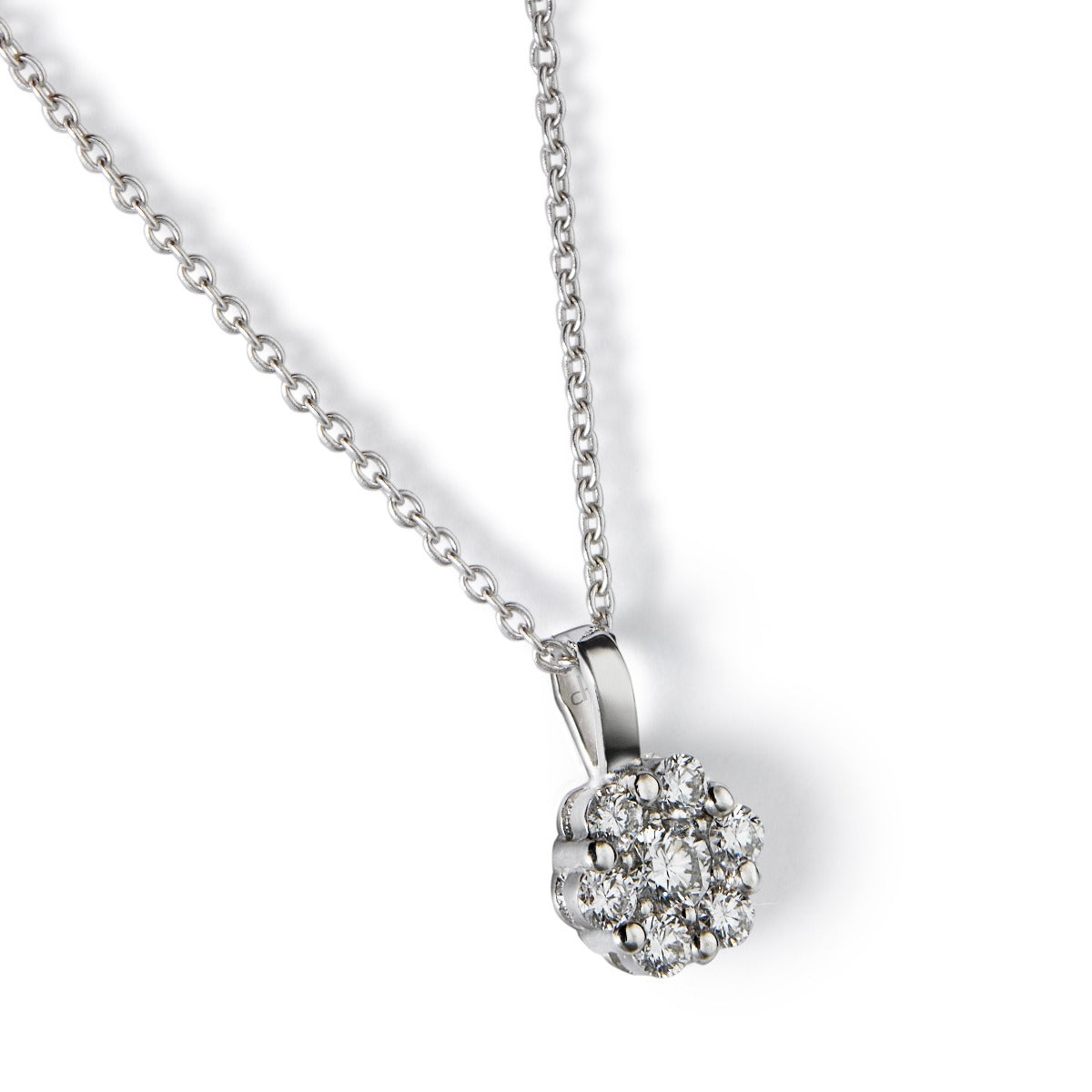 Colgante-oro-blanco-diamantes-engaste-invisible - Ref J5110CLB_Chocrón Joyeros