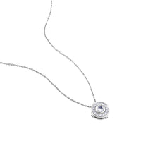 Colgante de oro blanco con diamantes
