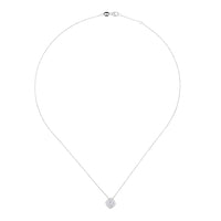Colgante de oro blanco con diamantes