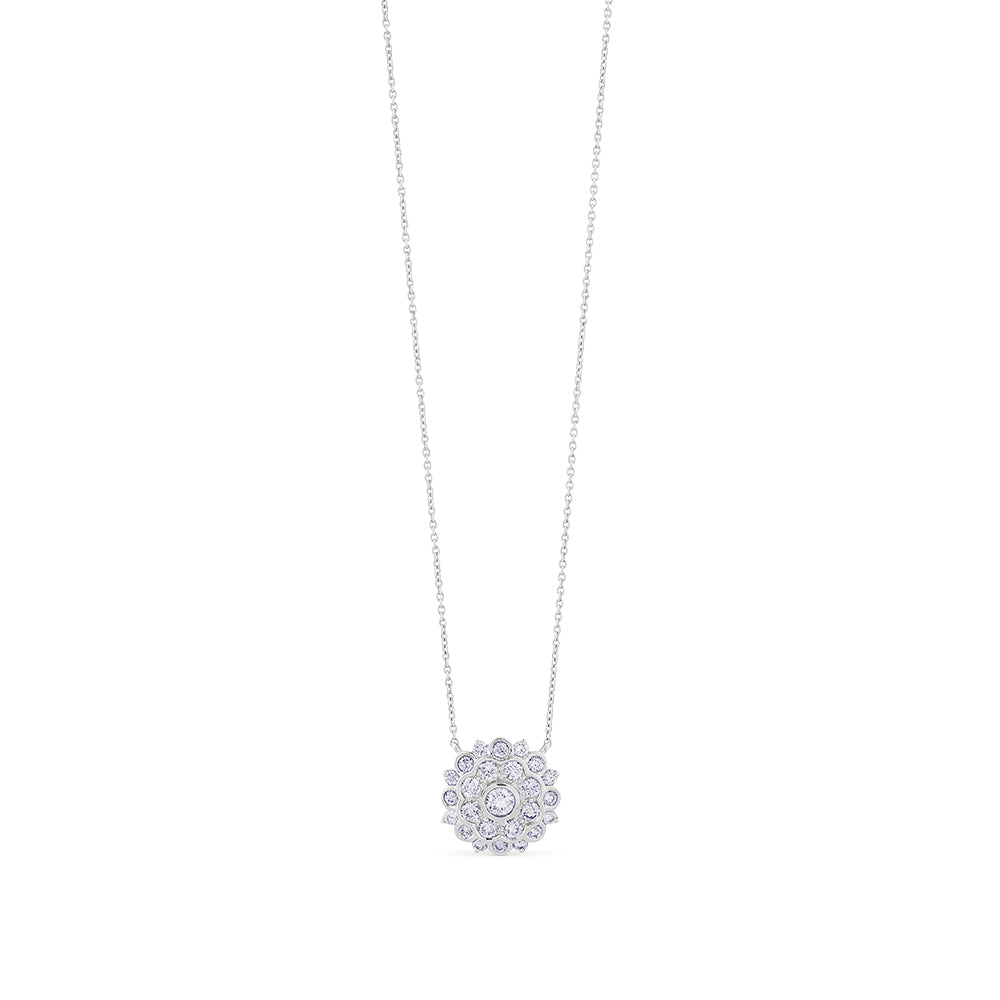 Colgante-oro-blanco-flor-diamantes - J4665CLB