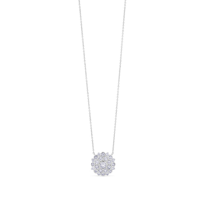 Colgante-oro-blanco-flor-diamantes - J4665CLB