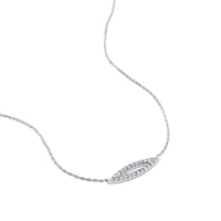 Colgante de oro blanco con ojo de diamantes