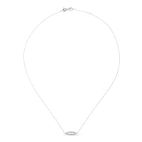 Colgante de oro blanco con ojo de diamantes