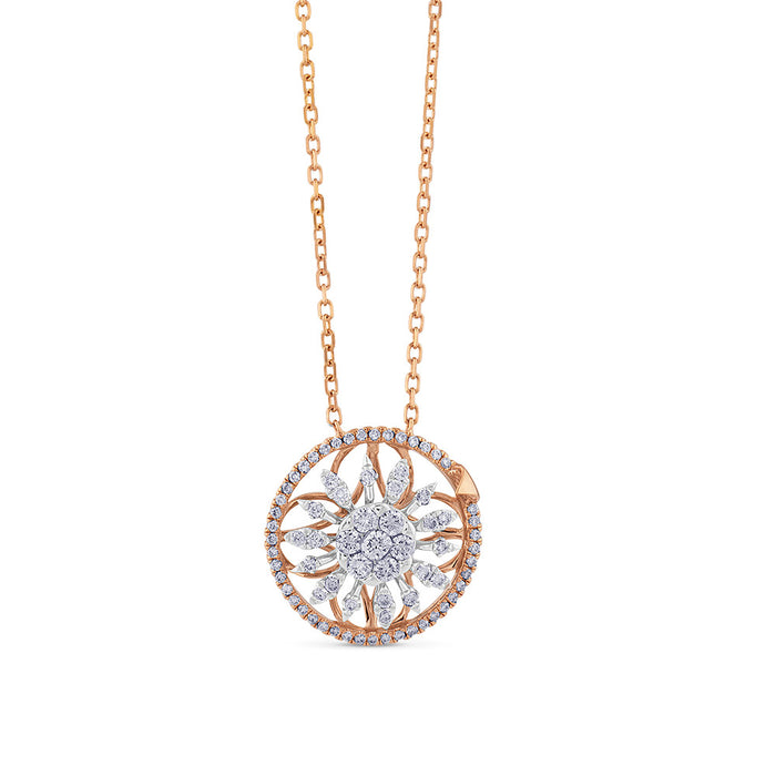 Colgante-oro-rosa-blanco-diamantes - Ref J4622CLB