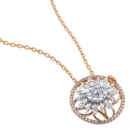 Colgante "Hypnose" de oro blanco y oro rosa con diamantes