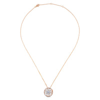 Colgante "Hypnose" de oro blanco y oro rosa con diamantes