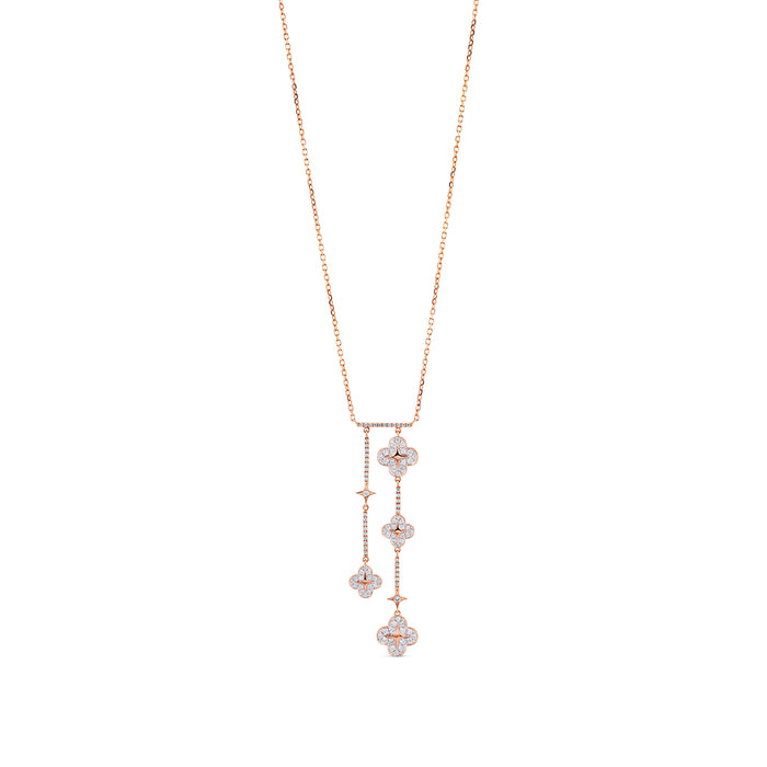 Colgante-oro-rosa-pensamiento-diamantes - Ref J4603CLB
