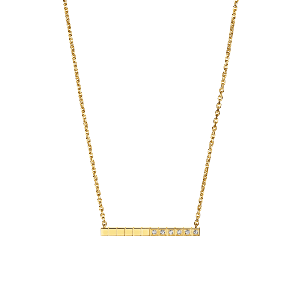 Colgante Chopard Ice Cube oro amarillo y diamantes_817702-0002_Chocrón Joyeros