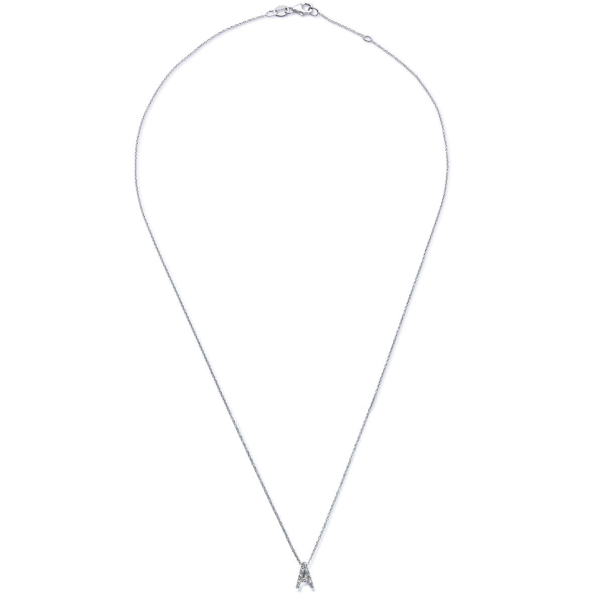 Colgante_letra_a_oro_blanco_diamantes_ Ref J5414CLB_Chocrón Joyeros
