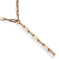 Colgante_link_oro_rosa_eslabones_diamantes- Ref J5306CB_Chocrón Joyeros
