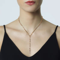 Colgante_link_oro_rosa_eslabones_diamantes- Ref J5306CB_Chocrón Joyeros