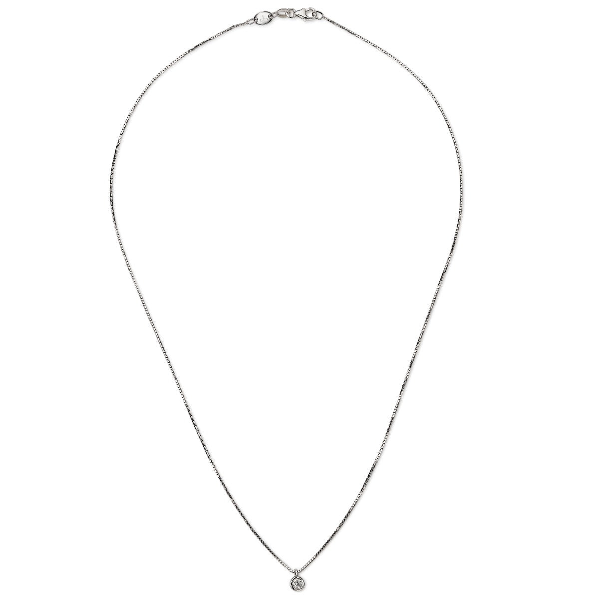 Colgante_oro_blanco_diamante_chaton_ Ref J5715CLB_Chocrón Joyeros