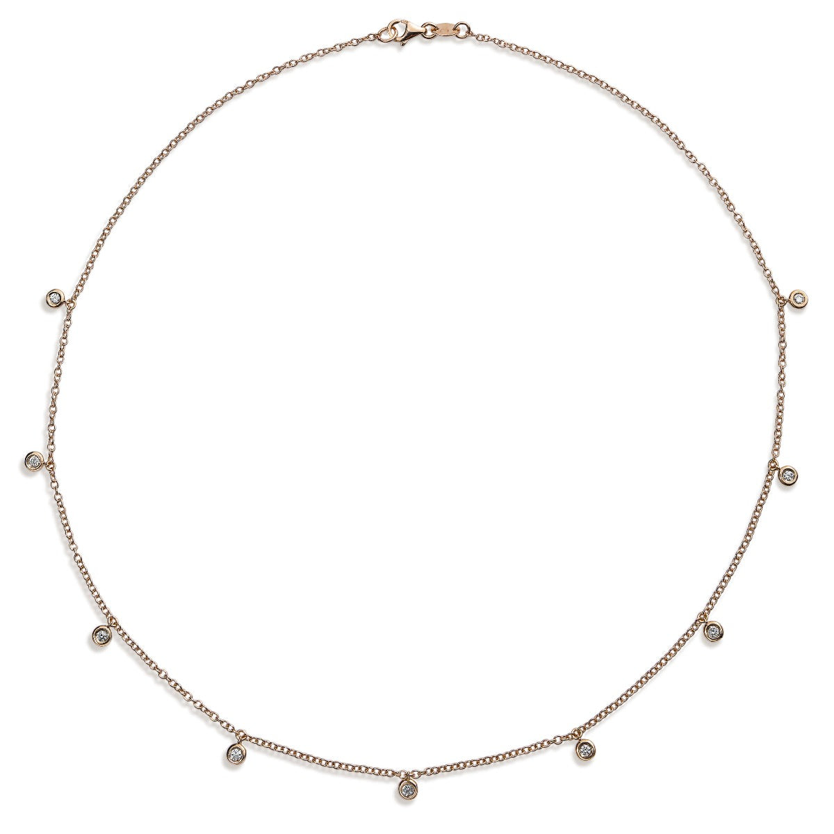 Colgante_shiny_drops_oro_rosa_diamantes_chaton_colgantes_ Ref J5121CLB_Chocrón Joyeros