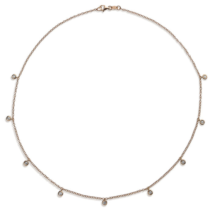 Colgante_shiny_drops_oro_rosa_diamantes_chaton_colgantes_ Ref J5121CLB_Chocrón Joyeros