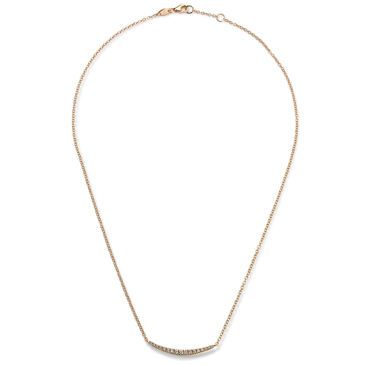 colgante-smile-oro-rosa-brillantes - Ref j5116clb Chocrón Joyeros