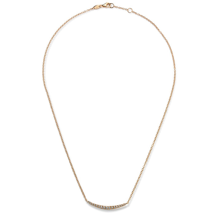 colgante-smile-oro-rosa-brillantes - Ref j5116clb Chocrón Joyeros