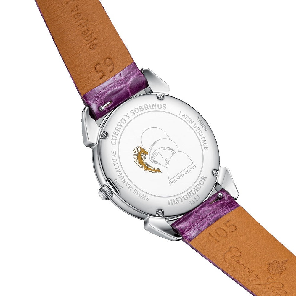 Cuervo_y_Sobrinos_primera_dama_esfera_morada_36mm_vista_trasera_chocron_31131P
