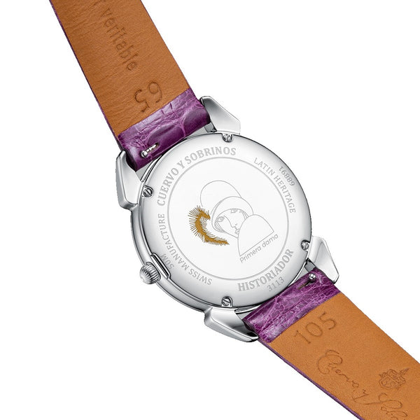 Cuervo_y_Sobrinos_primera_dama_esfera_morada_36mm_vista_trasera_chocron_31131P