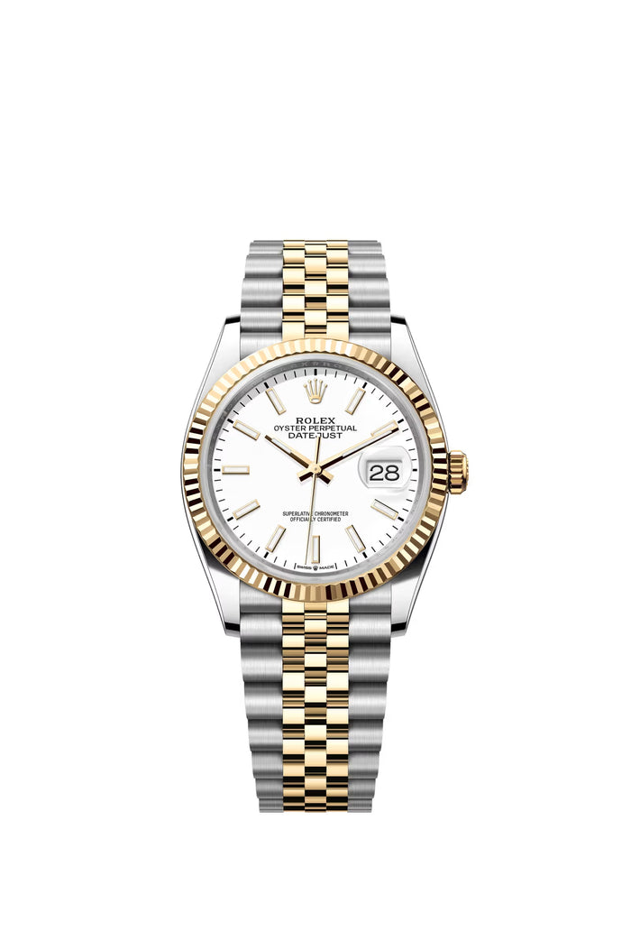 Rolex Datejust bicolor jubilee esfera blanca 36mm